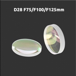 Laser cutting focus lens D28 F75/F100/F125 mm